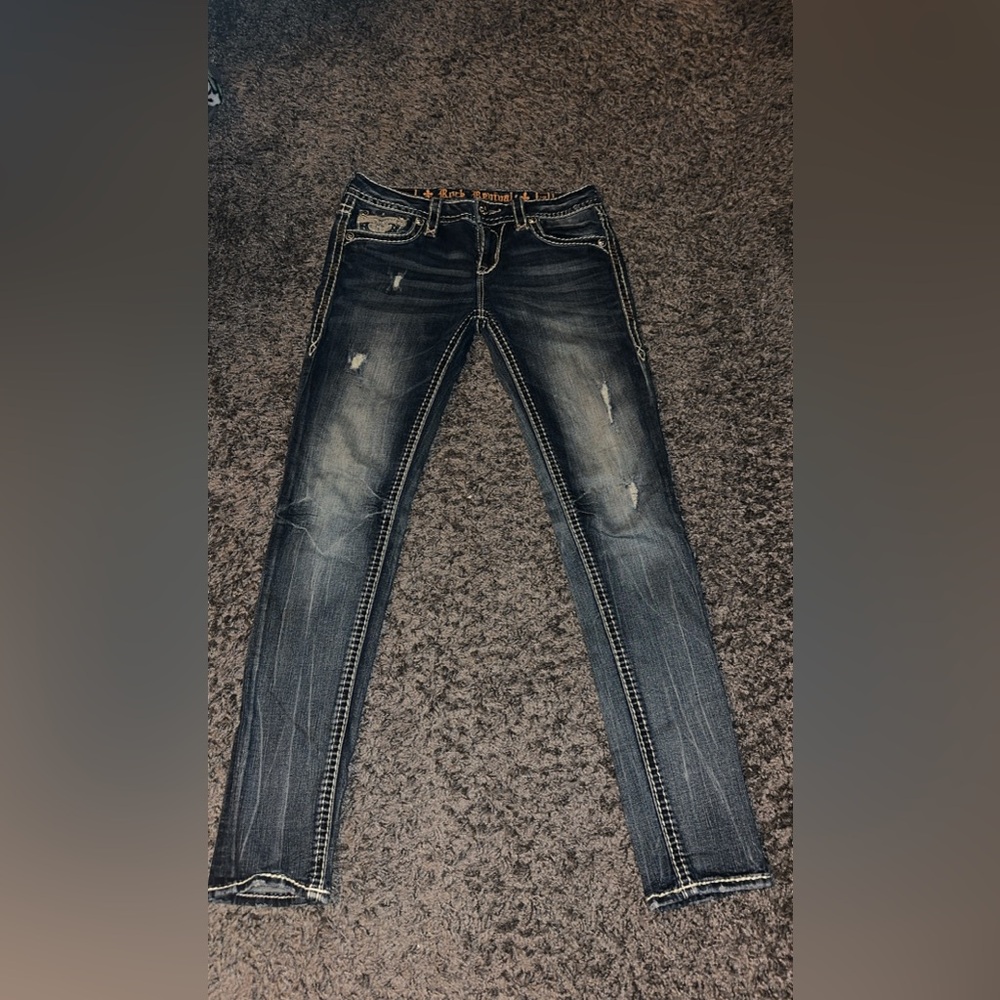 Women’s Distressed Blue Jeans